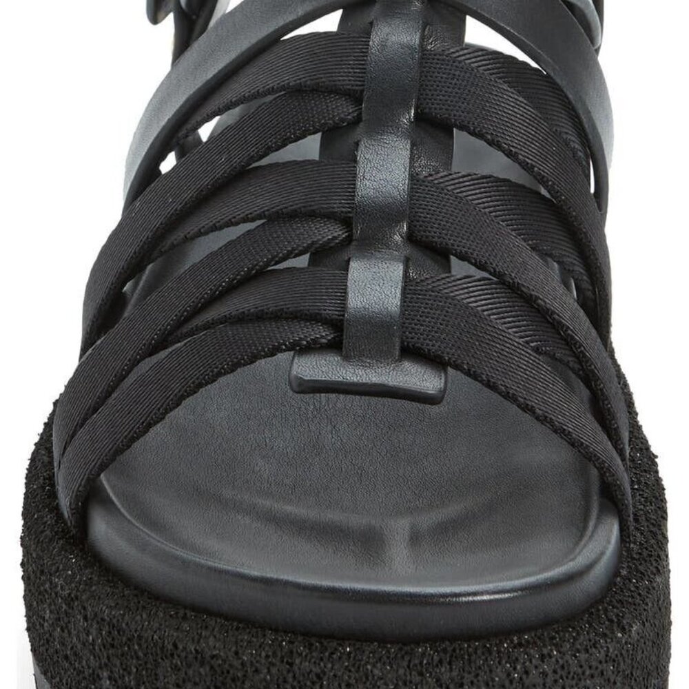 Women's Rag & Bone Woven Gladiator Sandal Black size 10 NWT